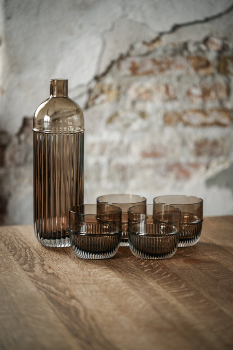 Table Noir Glass and Carafees designed by Rikke Malling