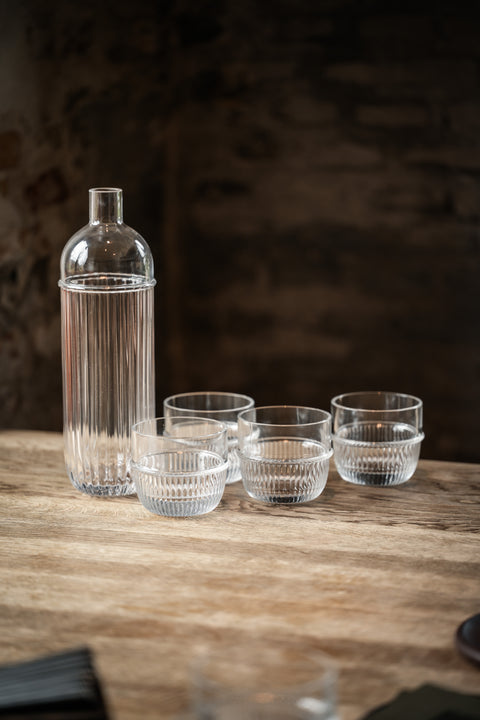 Table Noir Glass and Carafees designed by Rikke Malling
