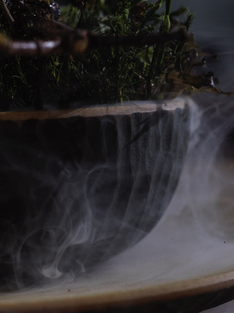 Misty Forrest for Michelin Restaurant Grön Crafted by Wood Artisan Jonas Als