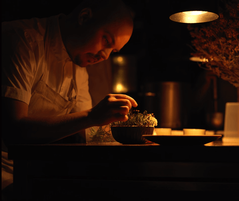 Misty Forrest for Michelin Restaurant Grön Crafted by Wood Artisan Jonas Als