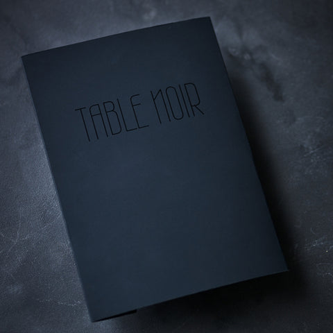 TABLE NOIR designed for Michelin-Restaurant 108 - NOIR